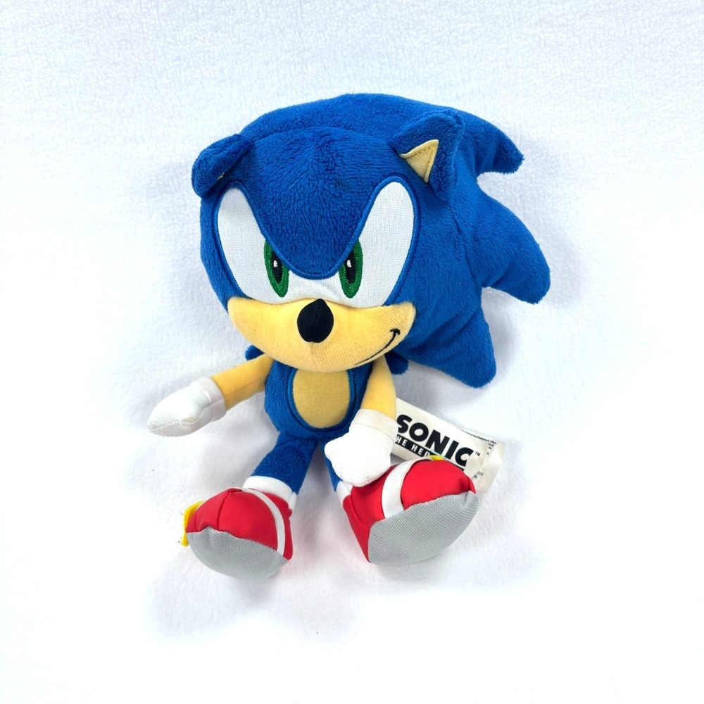 Sonic‎ The Hedgehog Plush 9" New Jakks Pacific 2023 Stuffed animal Soft Toy,NWT